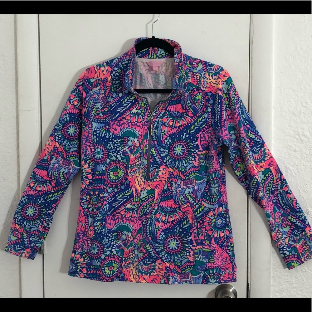Lily Pulitzer 3/4 Zip pullover